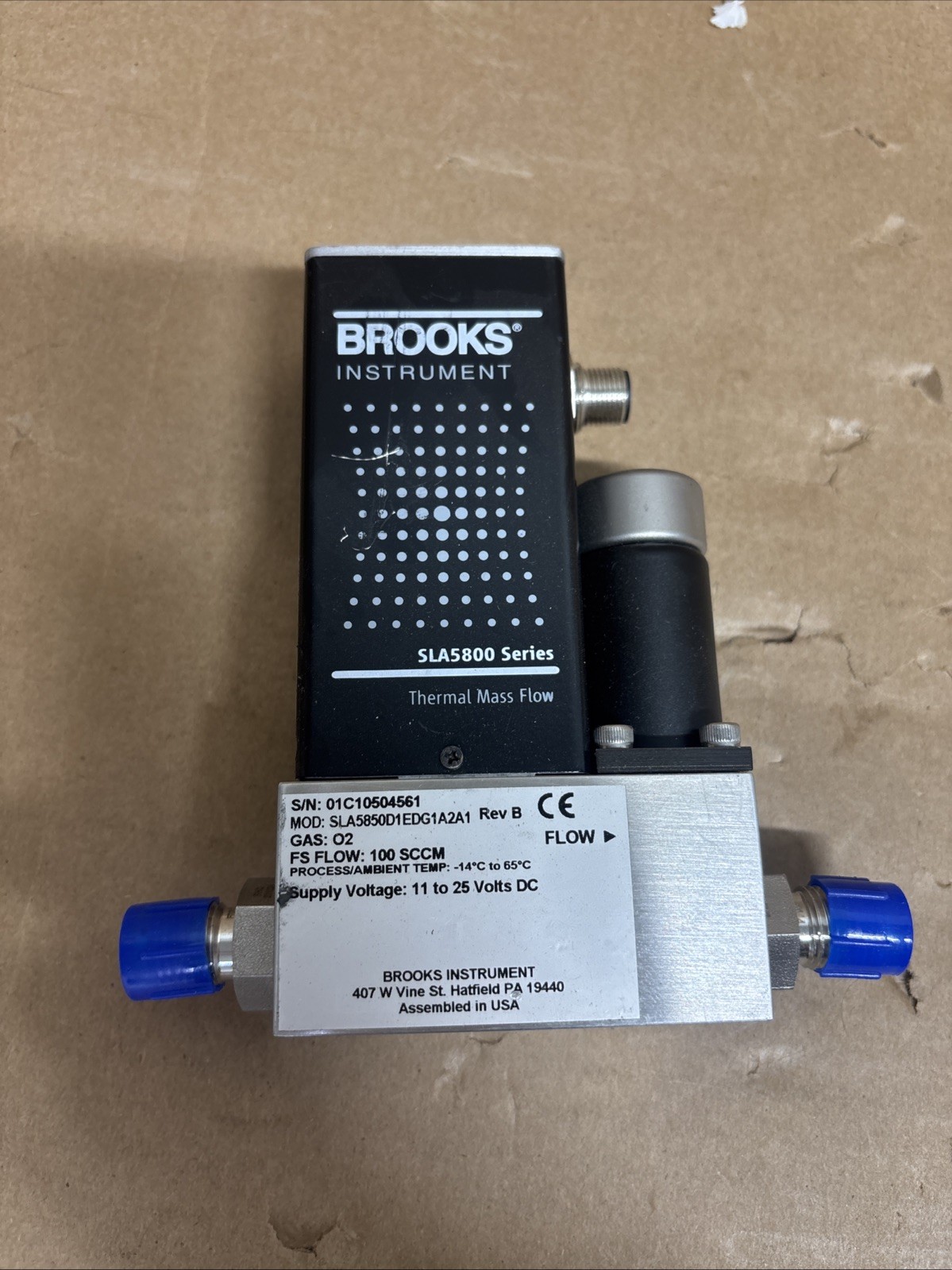 Brooks SLA5800 Series SLA5850D1EDG1A2A1 Thermal Mass Flow Controller #G3