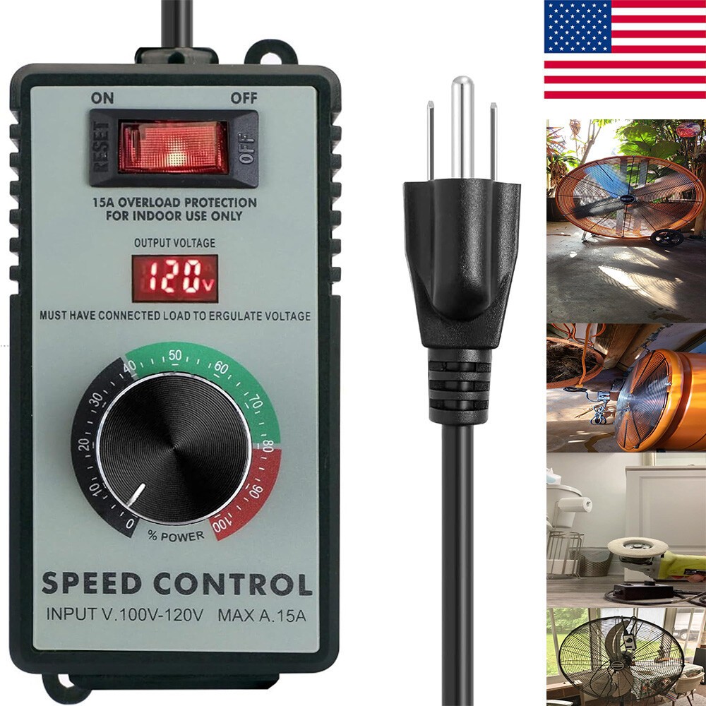 4000W Variable Speed Controller Electric Motor For Rheostat Fan Drill AC 120V