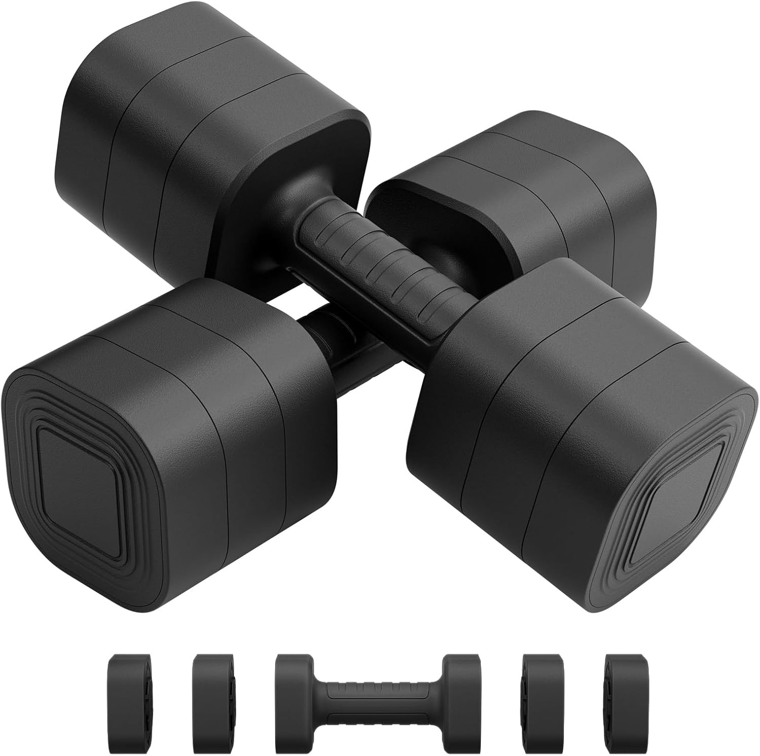 Adjustable Dumbbell Set, 2-20 Lbs, Anti-Slip Handle for Home Fitness