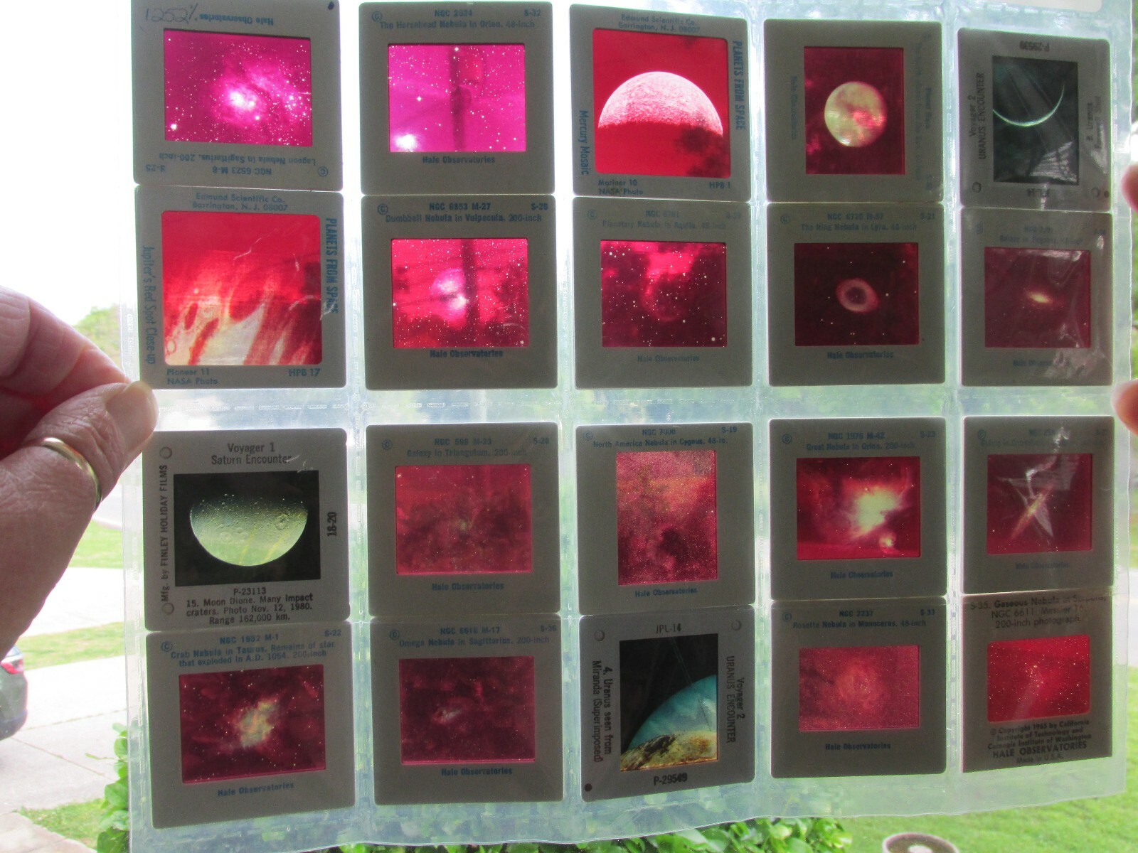 Hale Observatories Planet Slides, Voyager 1 & 2, Planets From Space