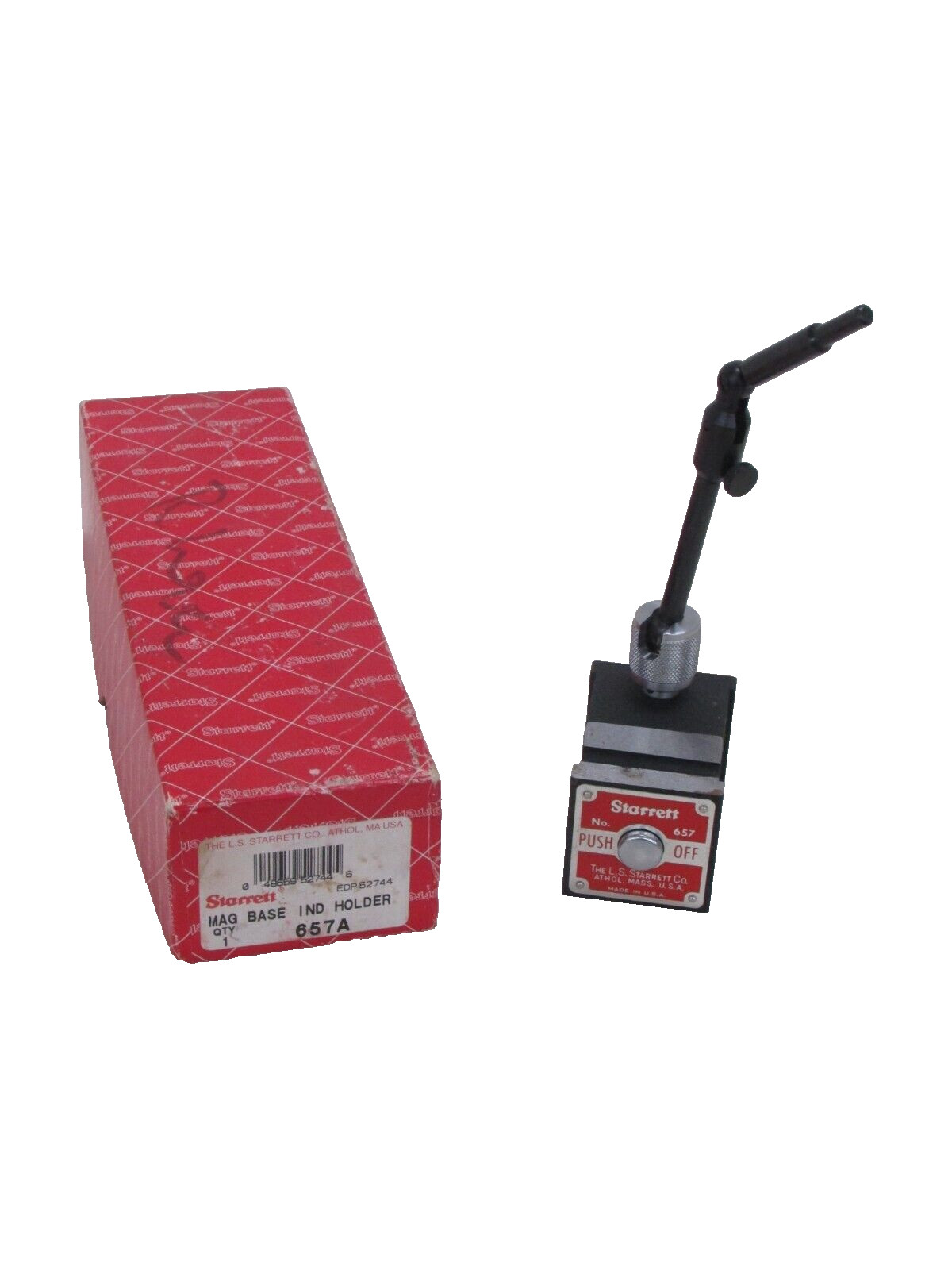 STARRETT TOOLS MAGNETIC BASE INDICATOR HOLDER 657A w/ SWIVEL POST