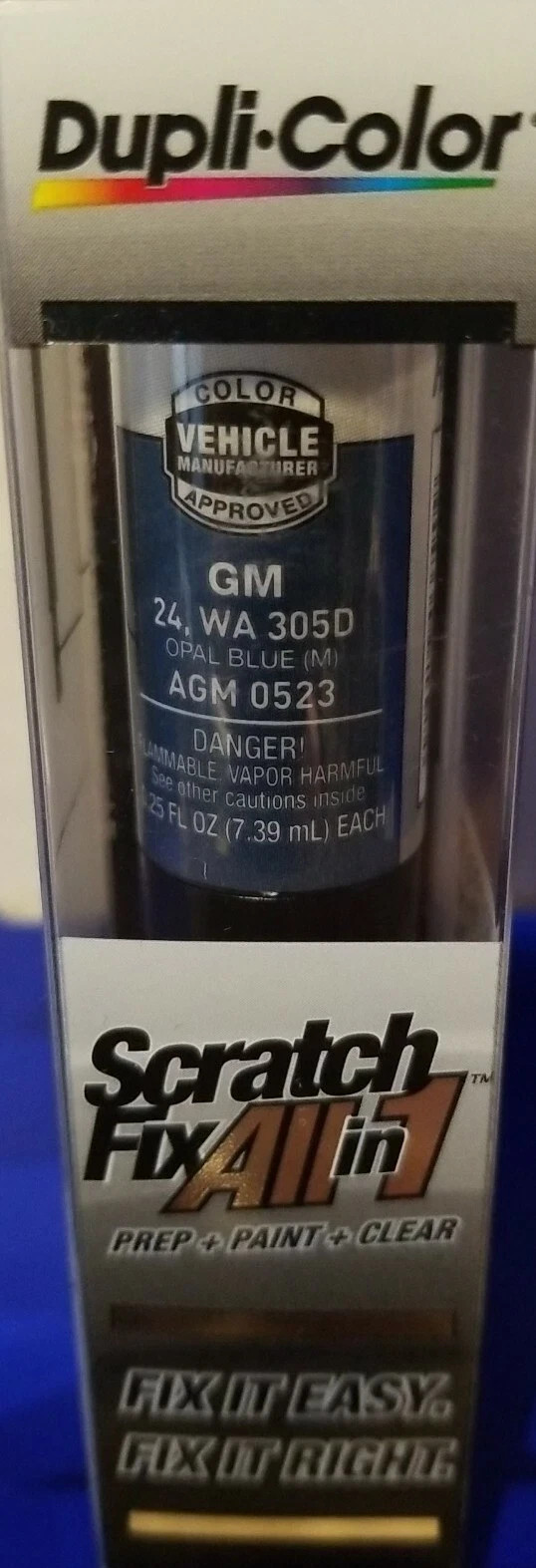 Dupli-Color GM  24, WA 305D. Opal Blue (M) AGM0523, Scratch Fix All-in-1