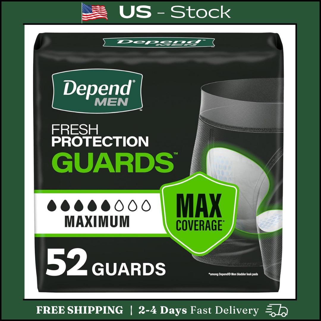 Depend Incontinence Guards/Incontinence Pad for Men/Bladder Control Pads Maximum