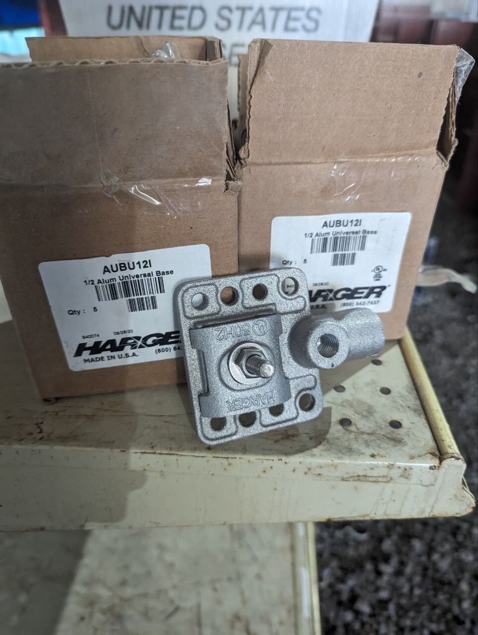 HARGER TCUBU12I 1/2 TIN UNIVERSAL BASE Each $30