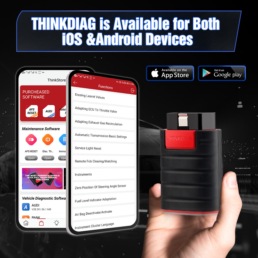 THINKCAR THINKDIAG Bidirectional OBD2 Scanner Diagnostic Tool Full Software free