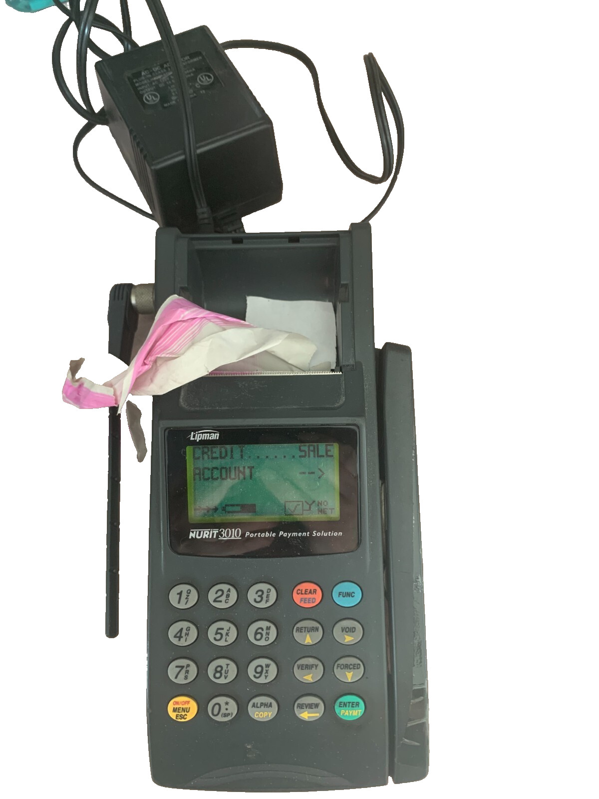 Lipman Nurit 3010 Portable Payment Solution POS EDC Terminal  Model R902M-2-0