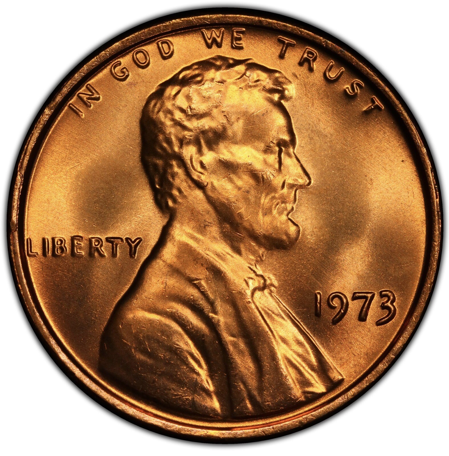 1973 - Lincoln Memorial Penny - BU From OBW Never touched 36A