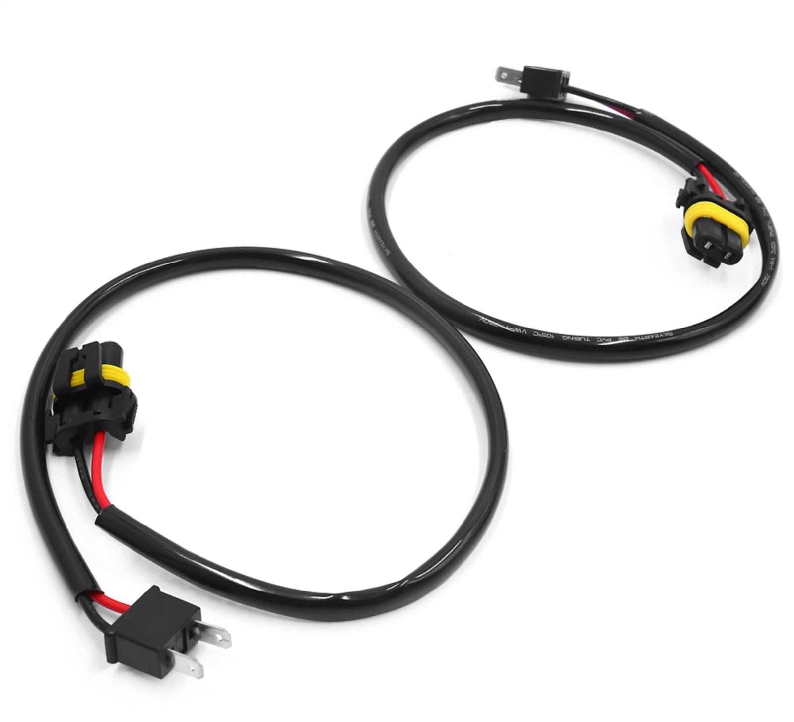 HID Kit Extension Wire H7 Two Harness High Beam Female Socket Replace Xenon Fit