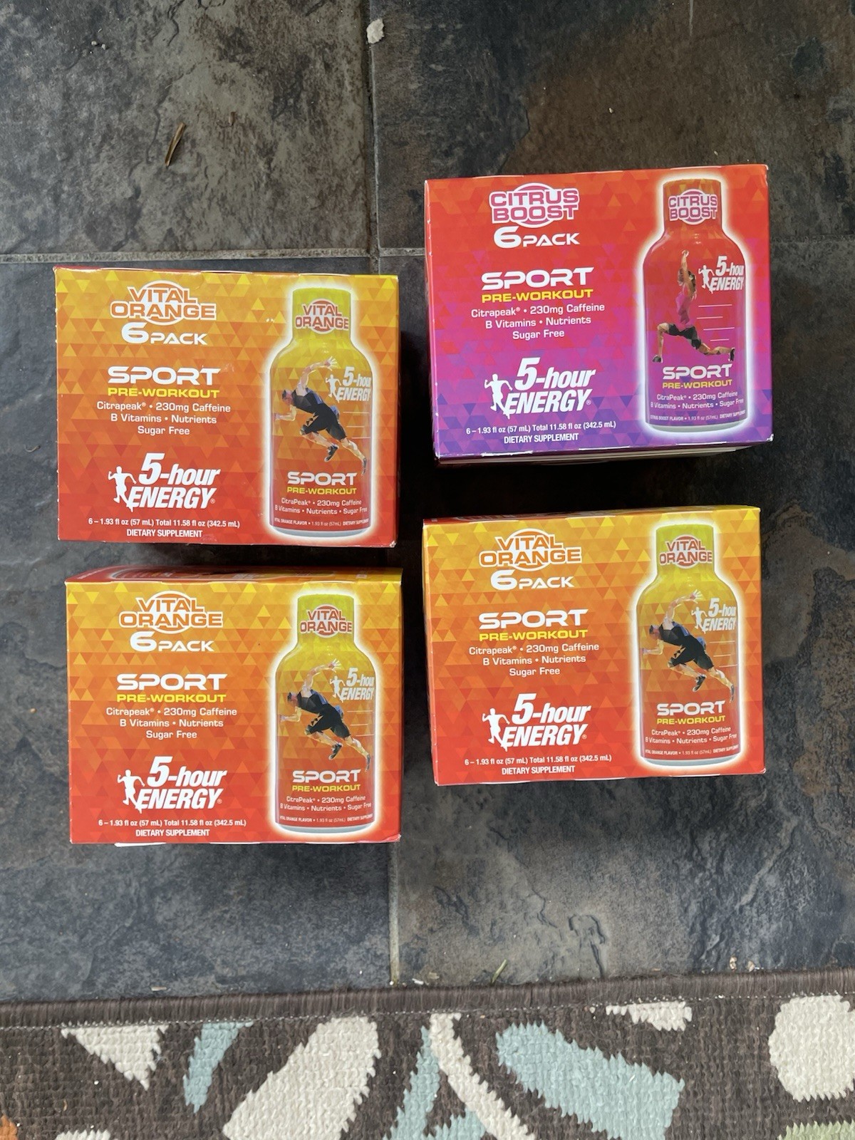 24 - 1.93 Oz. 5 Hour Energy Vital Orange And Citrus Boost