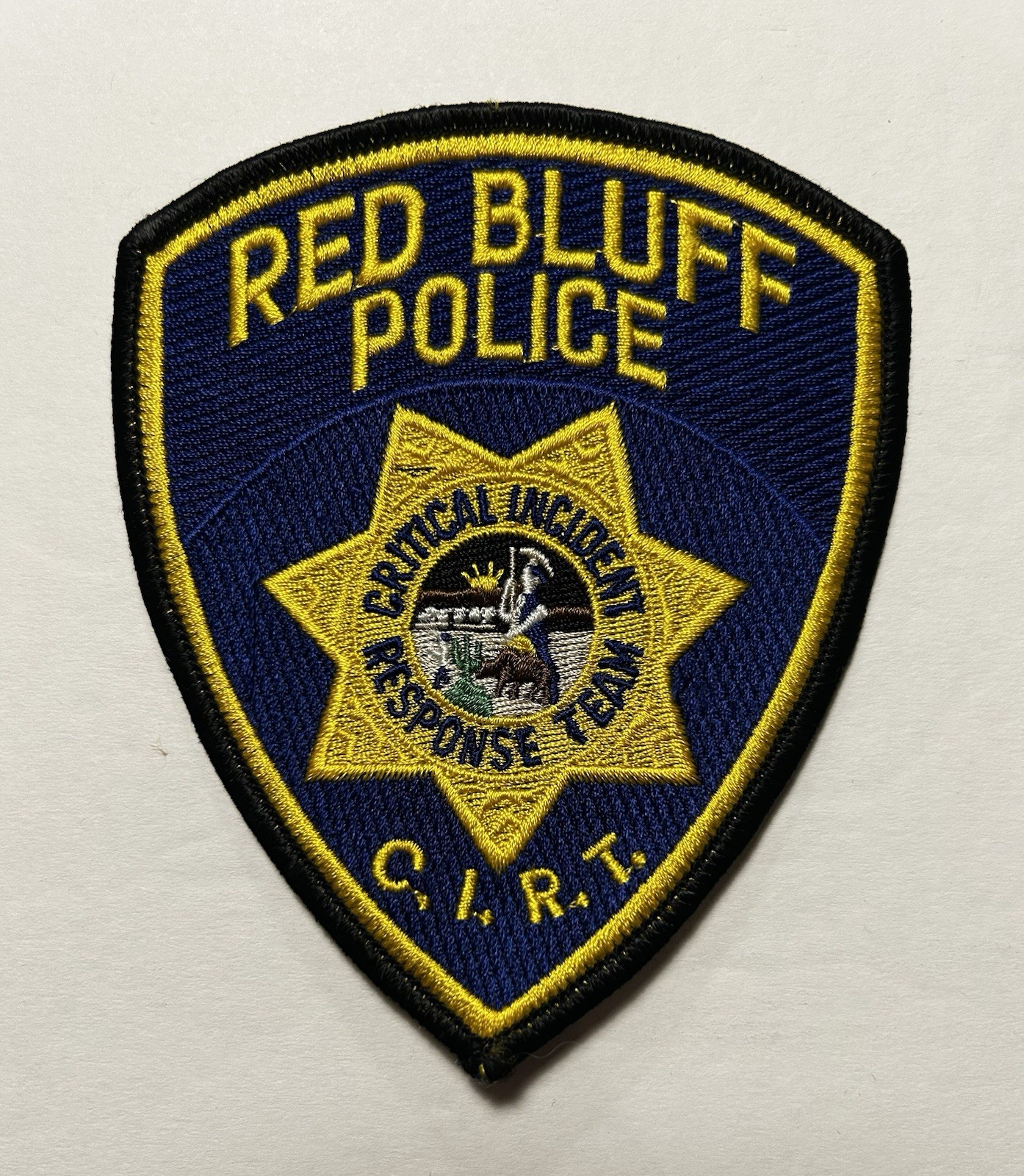 CALIFORNIA RED BLUFF POLICE CIRT PATCH CRITICAL INCIDENT RESPONSE TEAM #PDD15