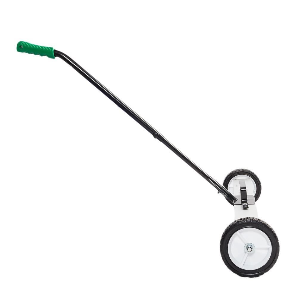 24-Inch Rolling Magnetic Pick-Up Sweeper with Adjustable Long Handle and Wheels