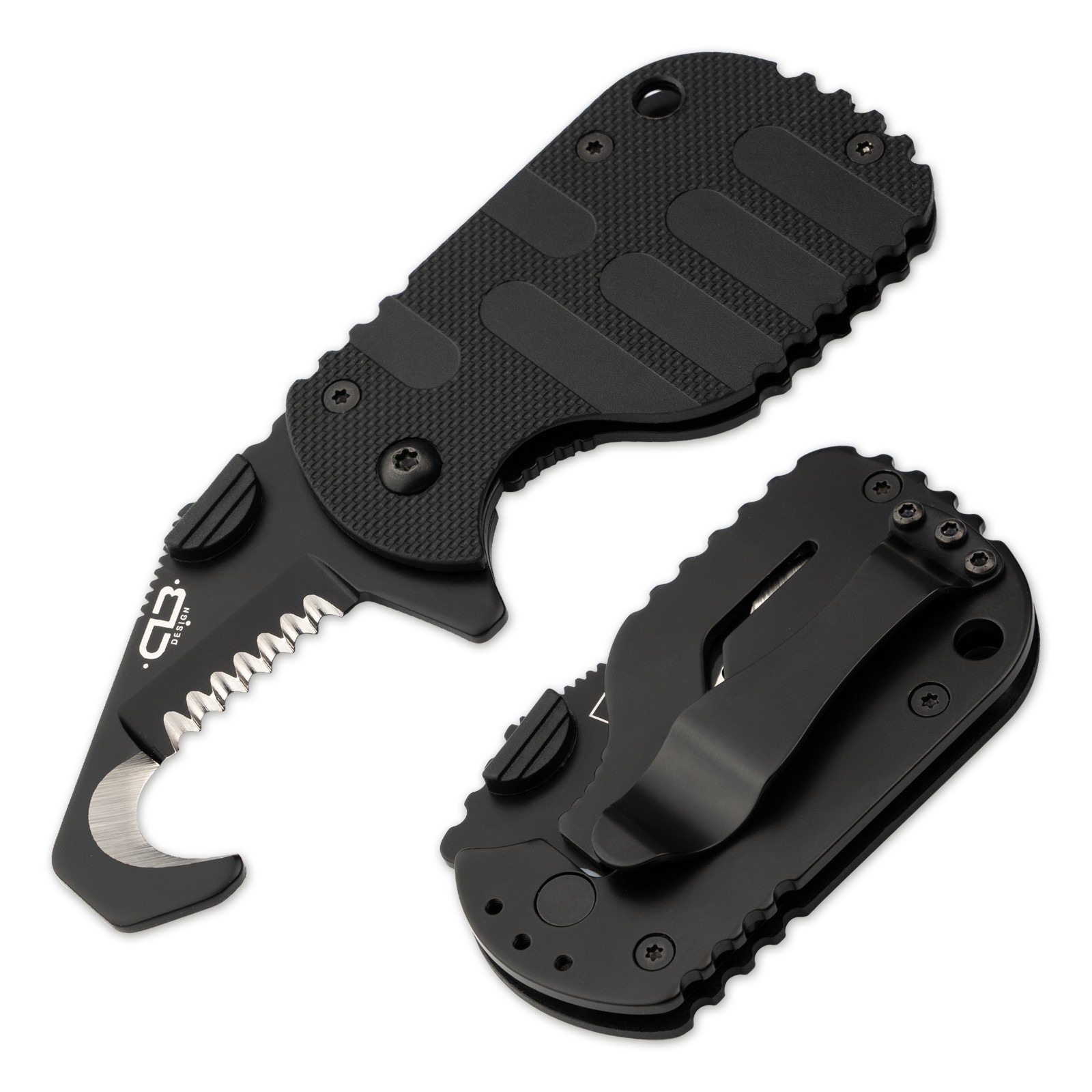 BOKER PLUS Rescom 2.0 Pocket Rescue Knife 2.09" D2 Serrated Blade Zytel 01BO527
