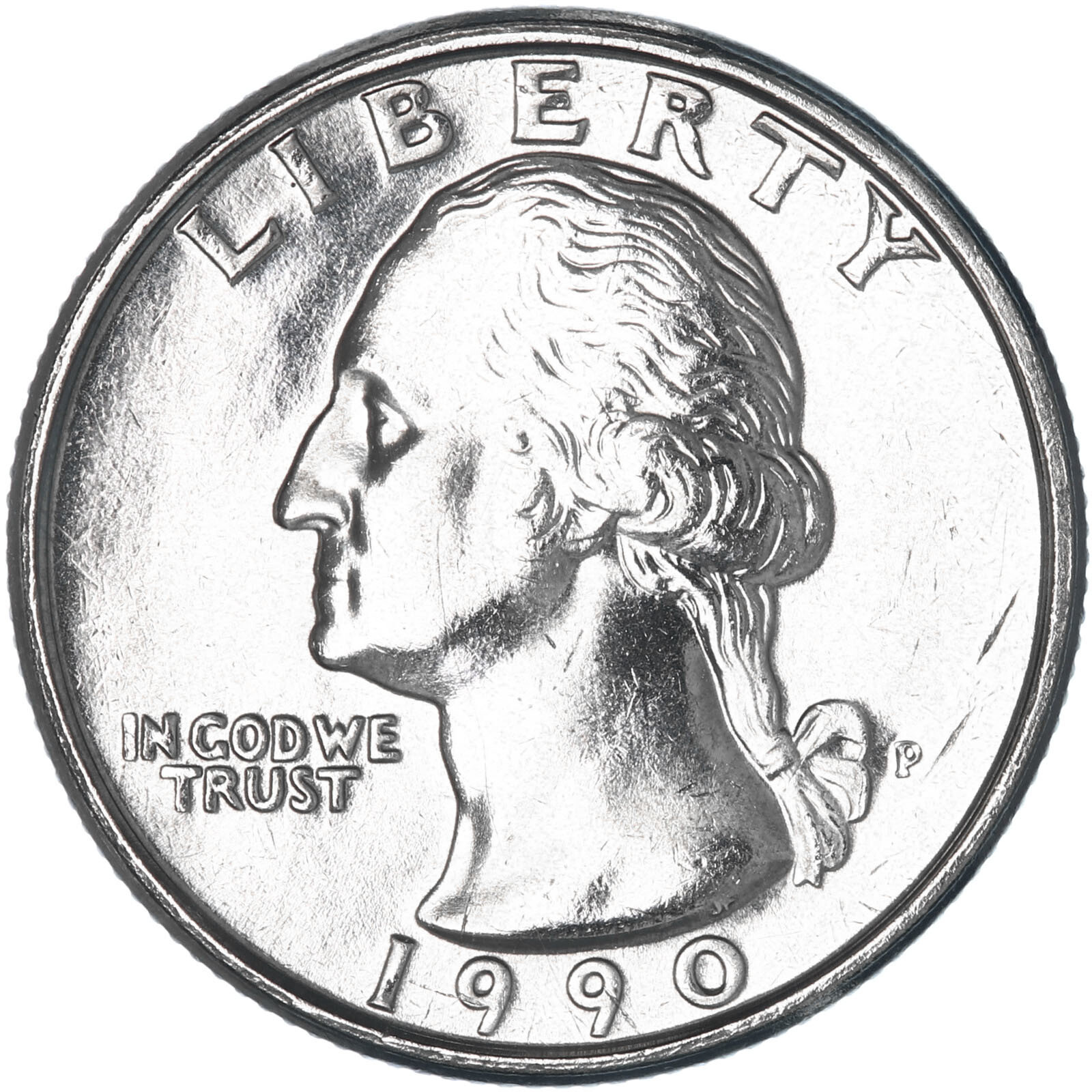 1990 P Washington Quarter BU US Coin