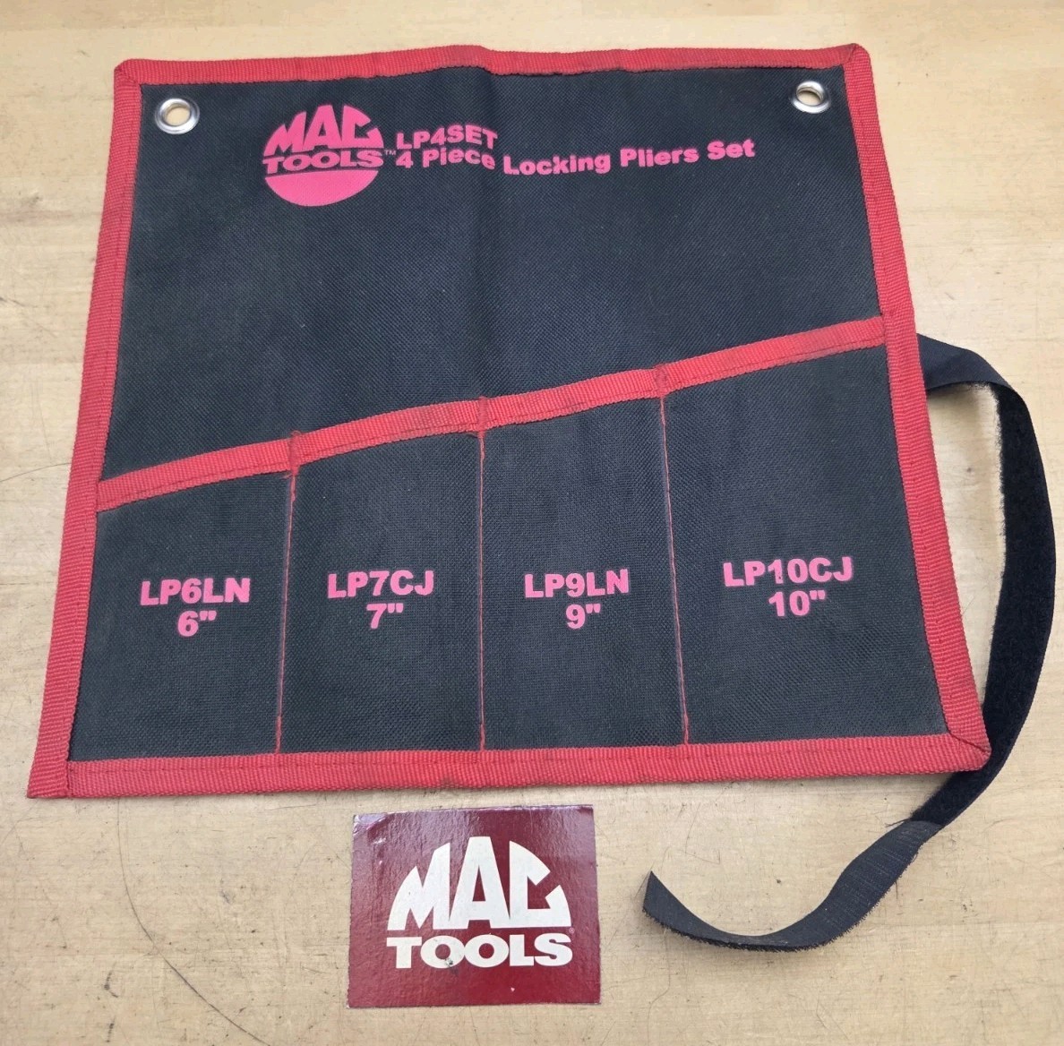 MAC Tools- Canvas Pouch For LP4SET - 4 Pc Locking Pliers Set