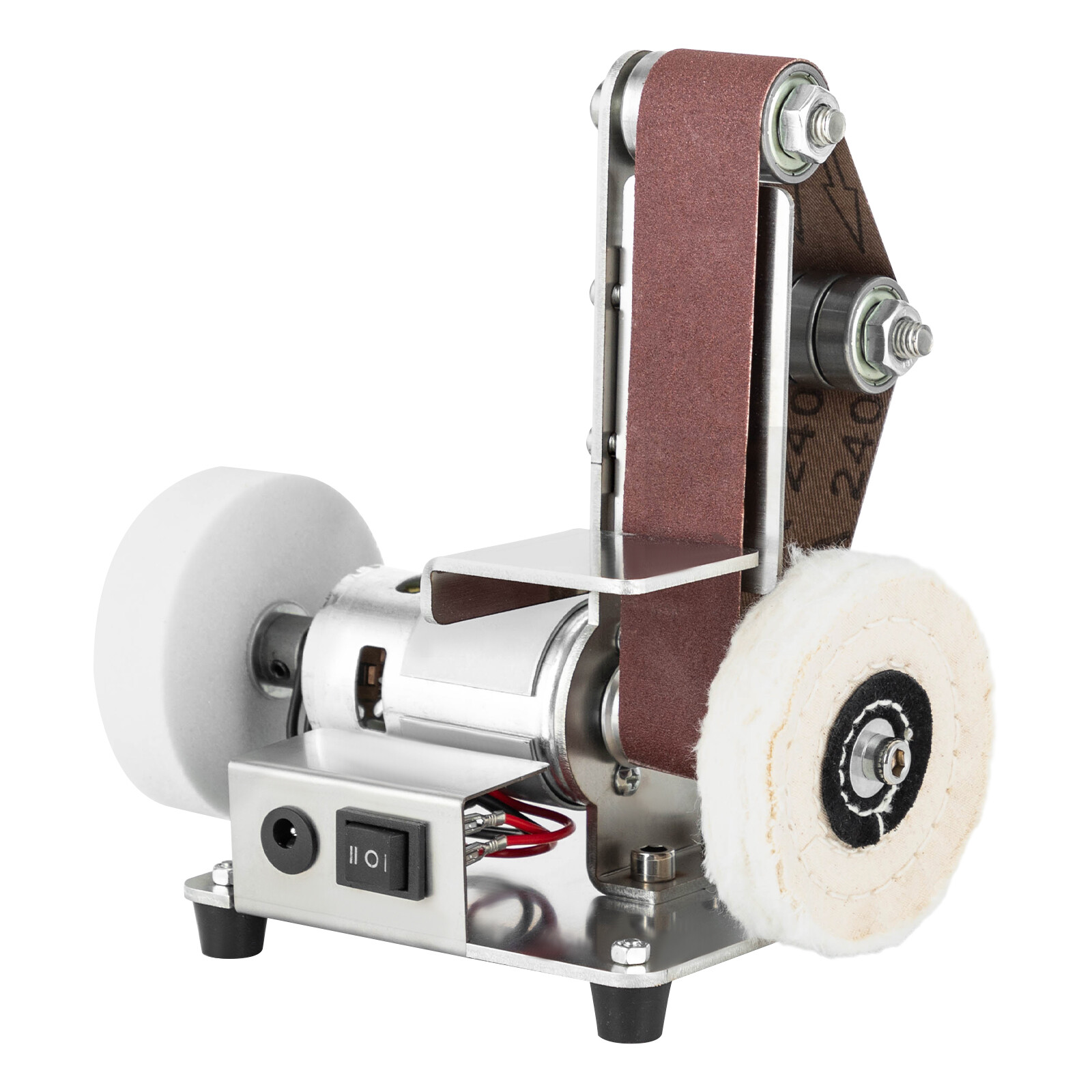 Mini Belt Sander, Electric Bench Grinder Sanding Machine, Table Top Grinder New