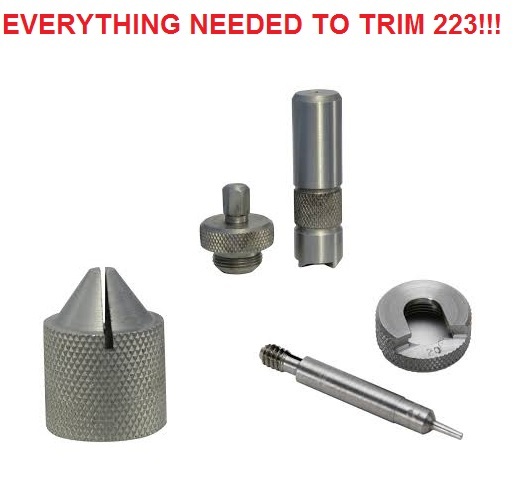 Lee 223 Case length Gauge - Cutter & Lock Stud - Chamfer and Deburring Tool
