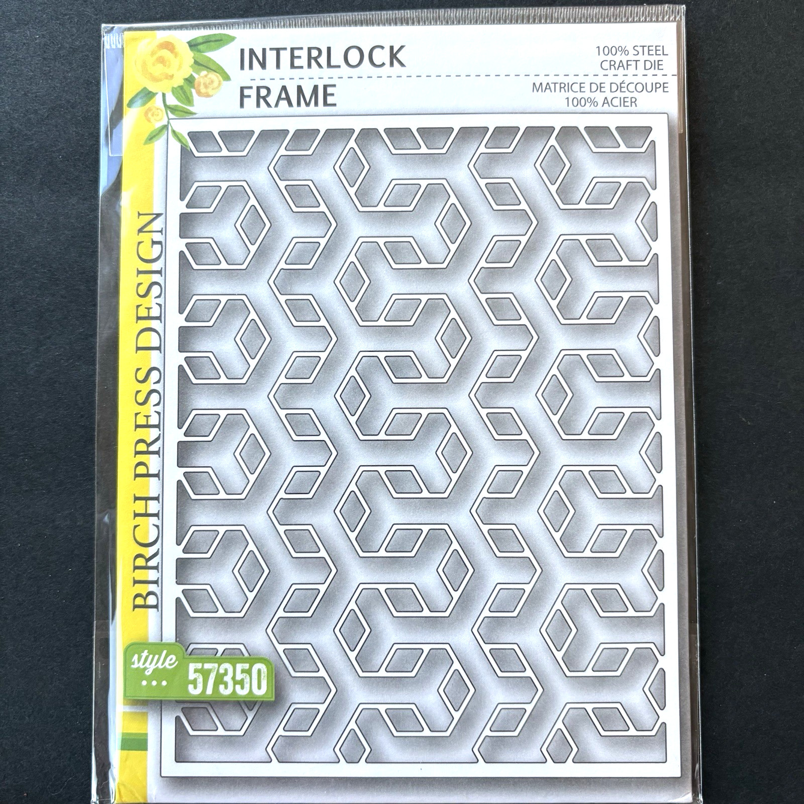 Birch Press Interlock Frame Diamonds 4.25x5.5in Metal Cutting Die 57350