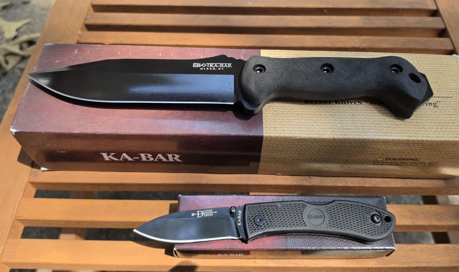 Ka-Bar BK7 Becker *PLUS* Ka-Bar Dozier Hunter S35VN COMBO PACKAGE LOOK!