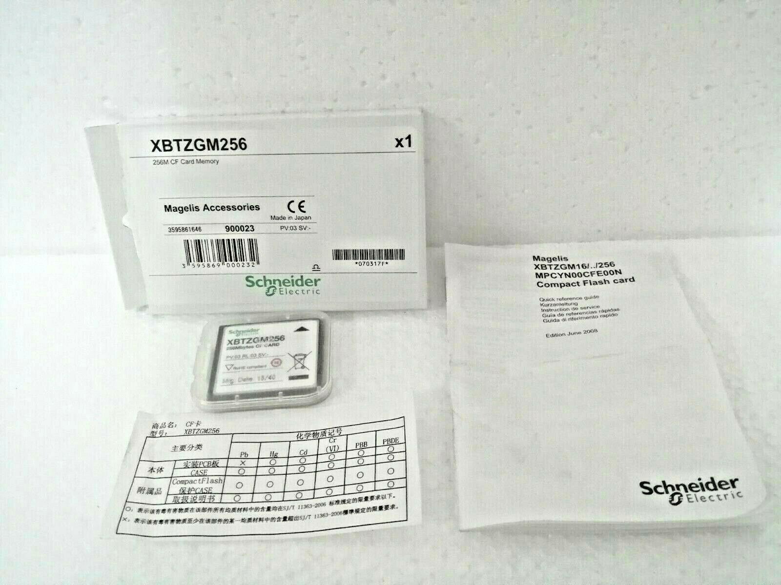 Schneider XBTZGM256 Compact Flash Memory Card 256 MB