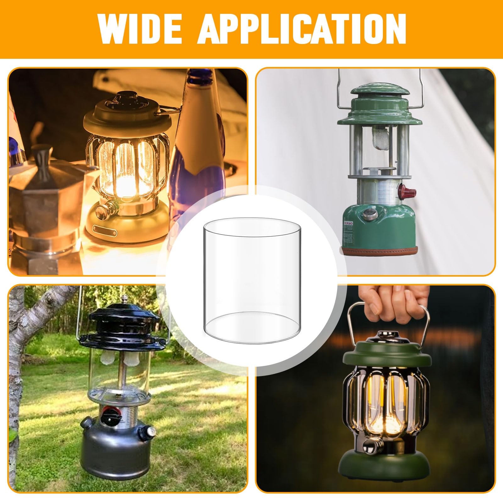 Lantern Glass Replacement for Coleman Lantern Globe, Glass Globe for Fueled