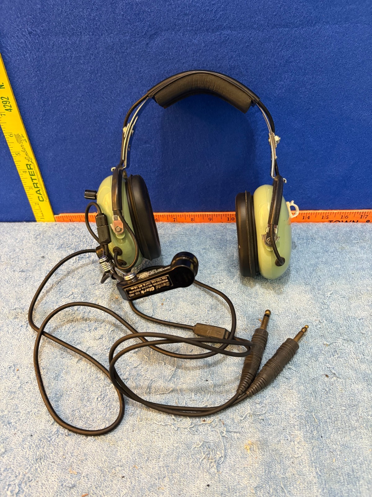 David Clark H10-30 Aviation Headset Dual Plug w/ Microphone
