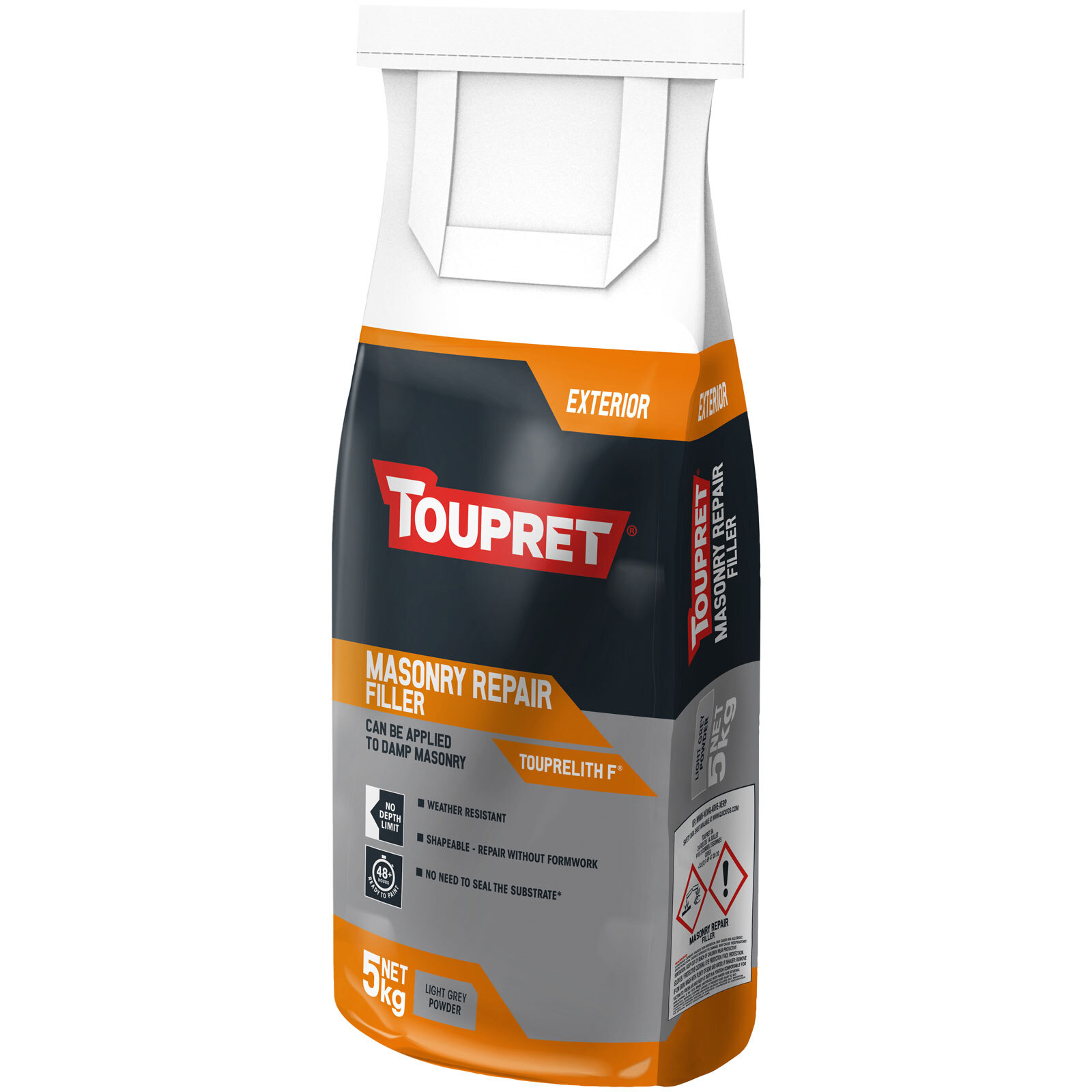 Toupret TTTHR05GB Outdoor Masonry Repair Filler 5kg