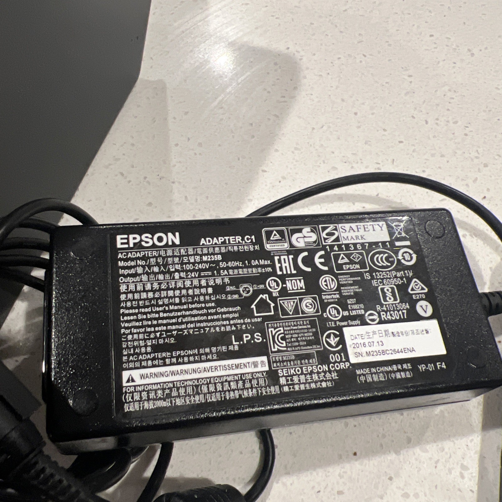 TESTED Epson TM-T20III POS Receipt Printer
