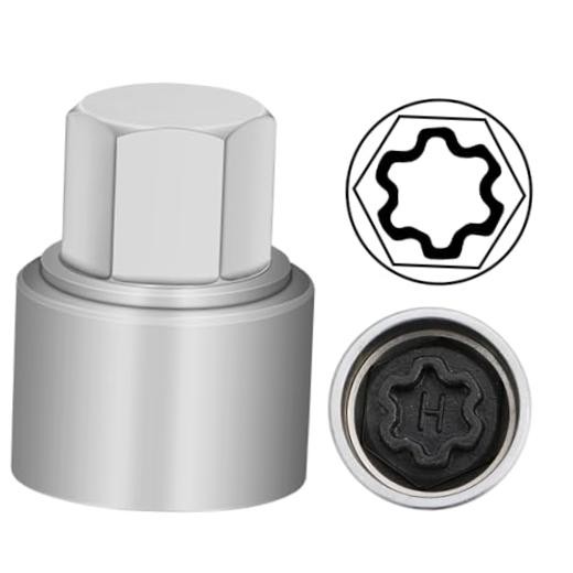 H Wheel Locking Nut Key for Audi, Socket OD 27mm - ID 25mm | Wheel Socket H