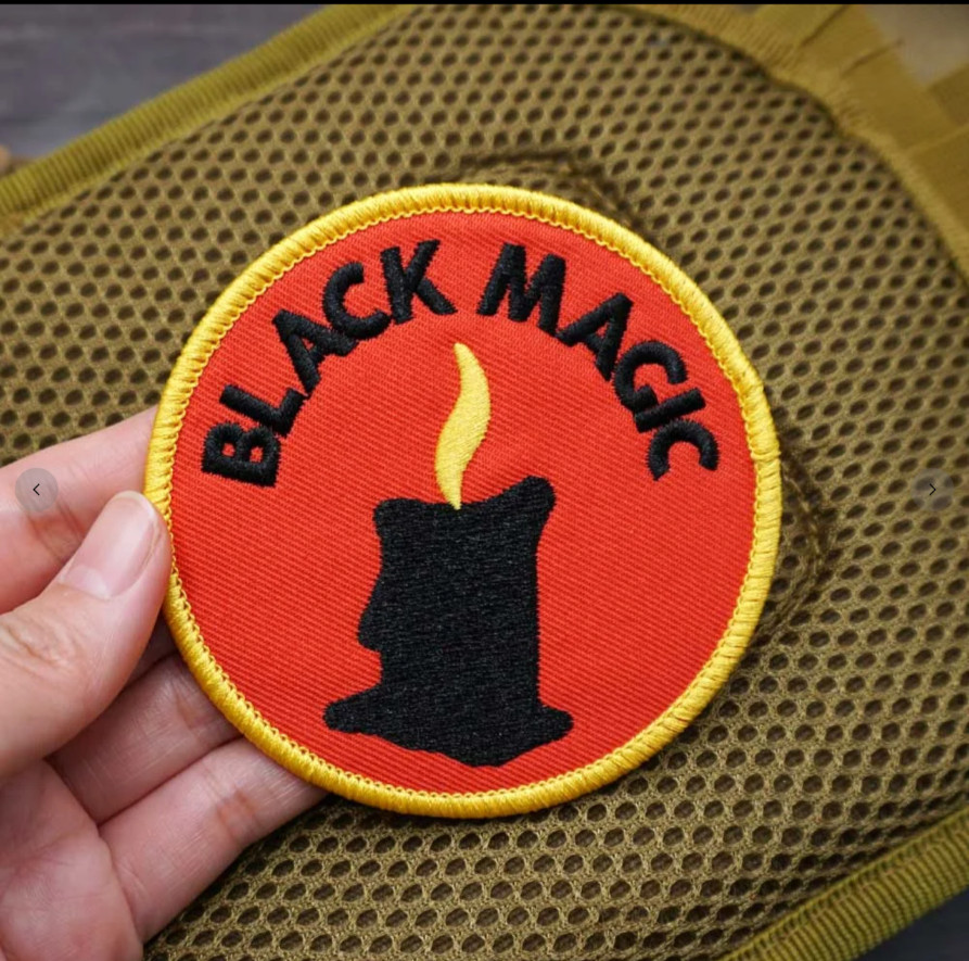 FABULOUS "BLACK MAGIC" 16TH SOS SQUADRON EMBROIDERED IRON-ON PATCH...