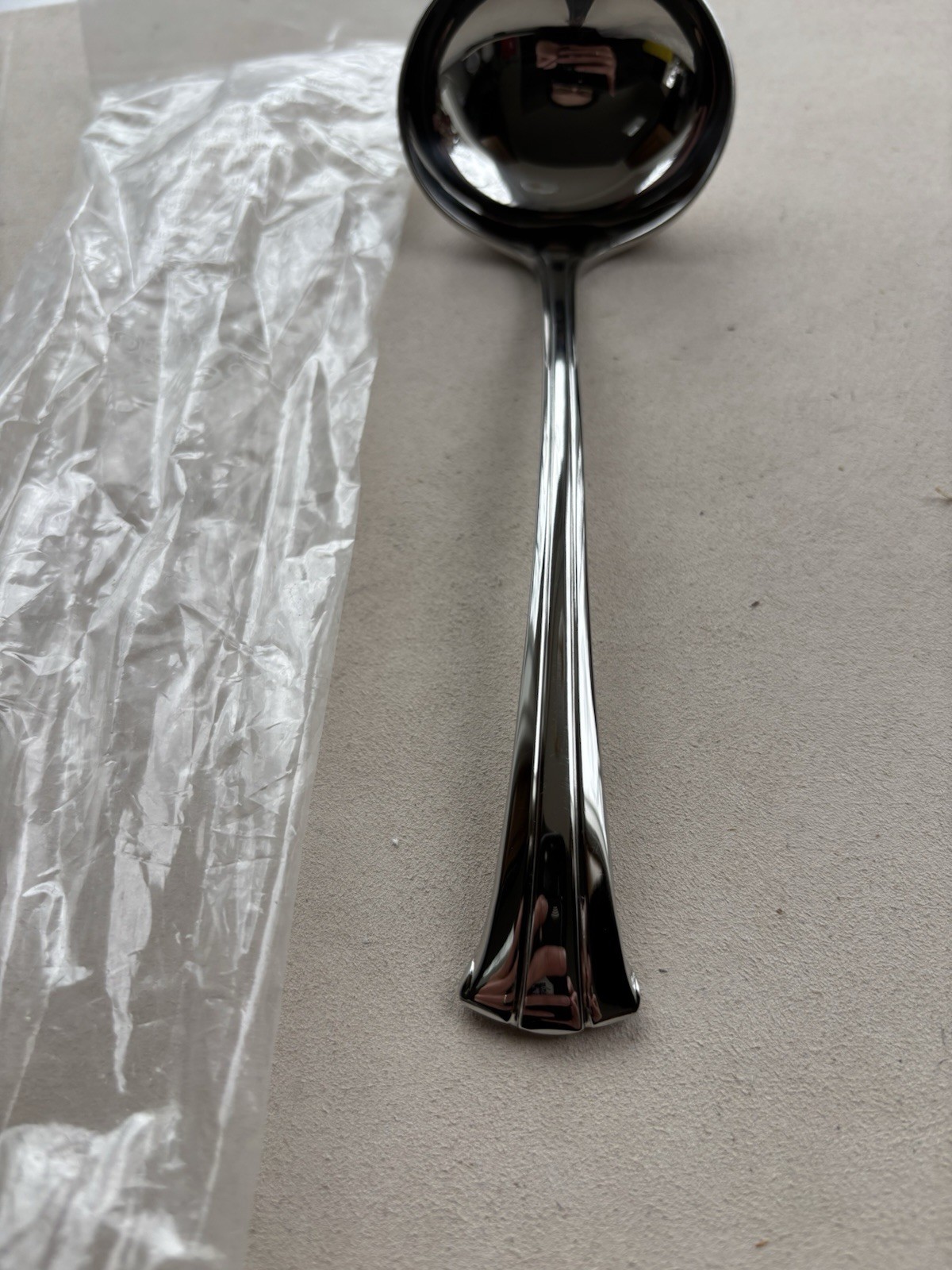 Gorham stainless - TRILOGY- gravy ladle NEW