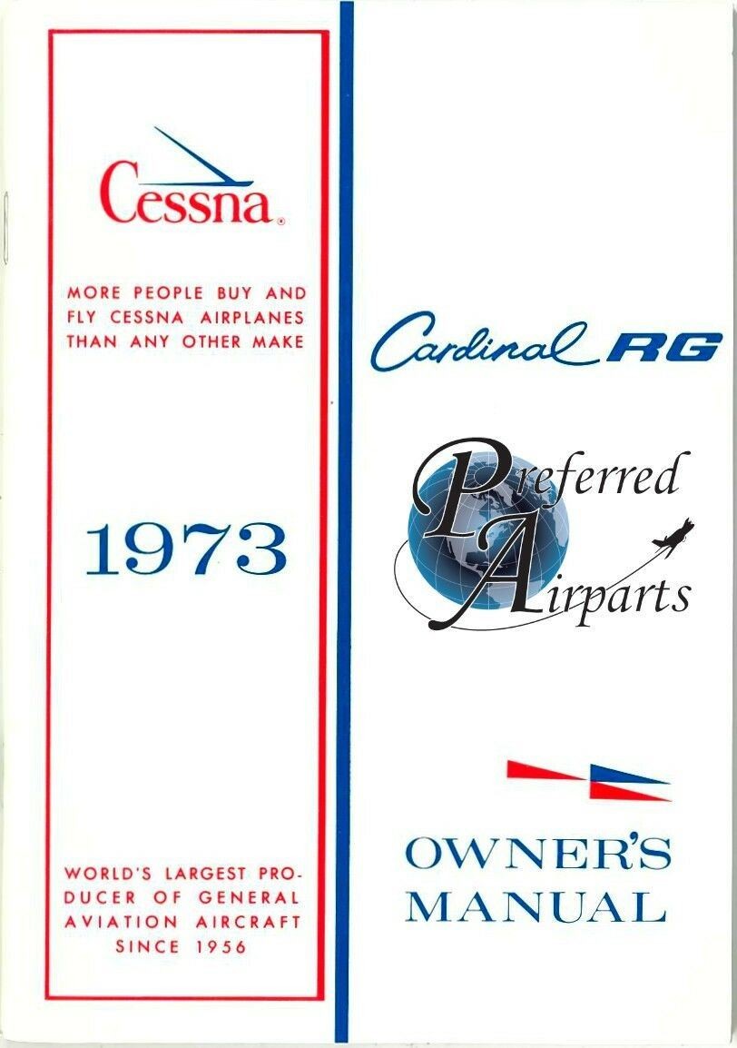 New 1973 Cessna 177RG Owner’s Manual p/n D966-13