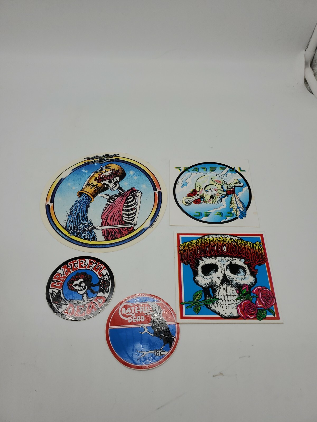 Grateful Dead Sticker Lot of 5 - 3-6 inch - Vintage 1987