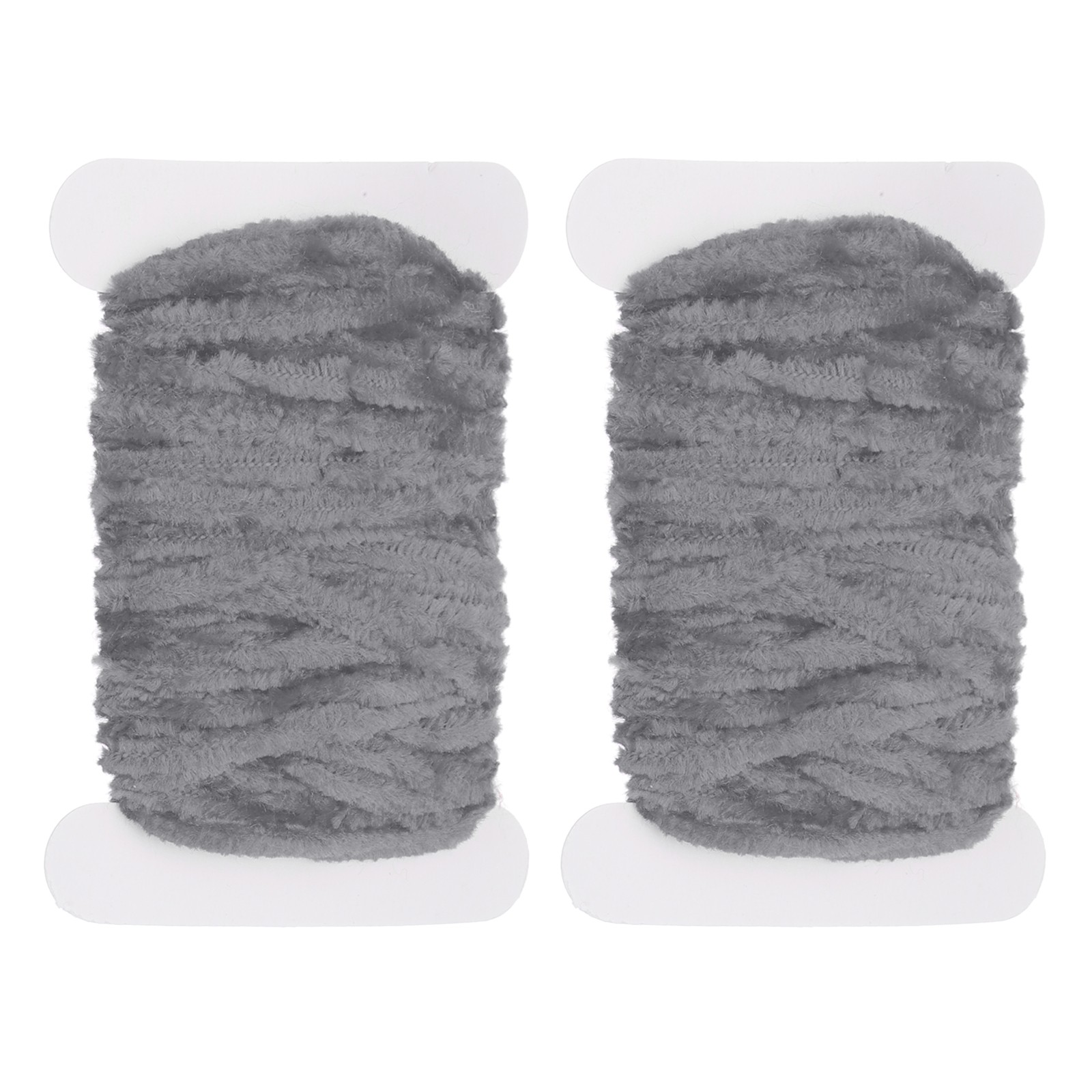 2 Pack Chenille Fly Tying Total 10M Rayon Chenille Fly Tying Materials Gray