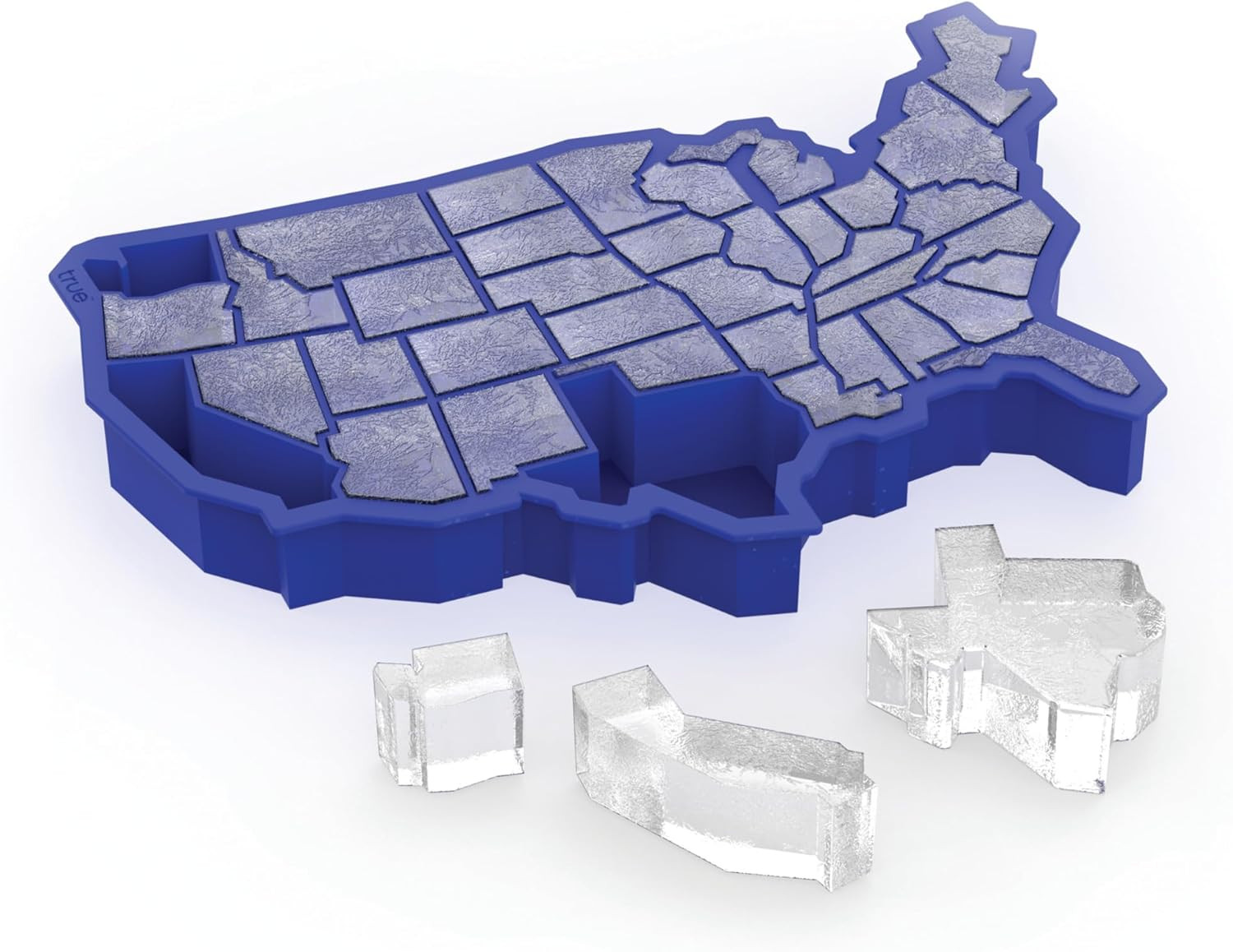TrueZoo U Ice of A Silicone Ice Cube Tray, Makes 38 Cubes, Flexible Mold for Whi