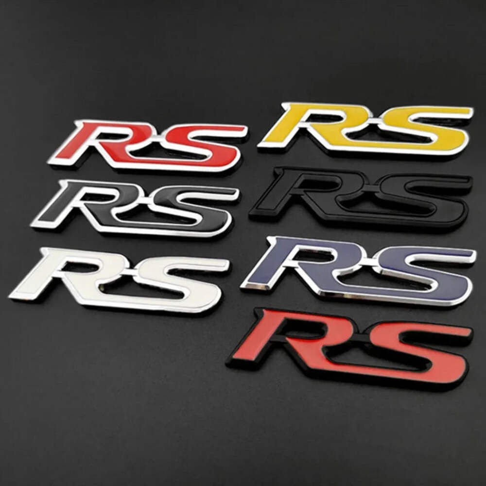 3D Metal Car Letters For Honda RS Emblem FIT Jazz Civic HRV Jade RS Logo Sport B