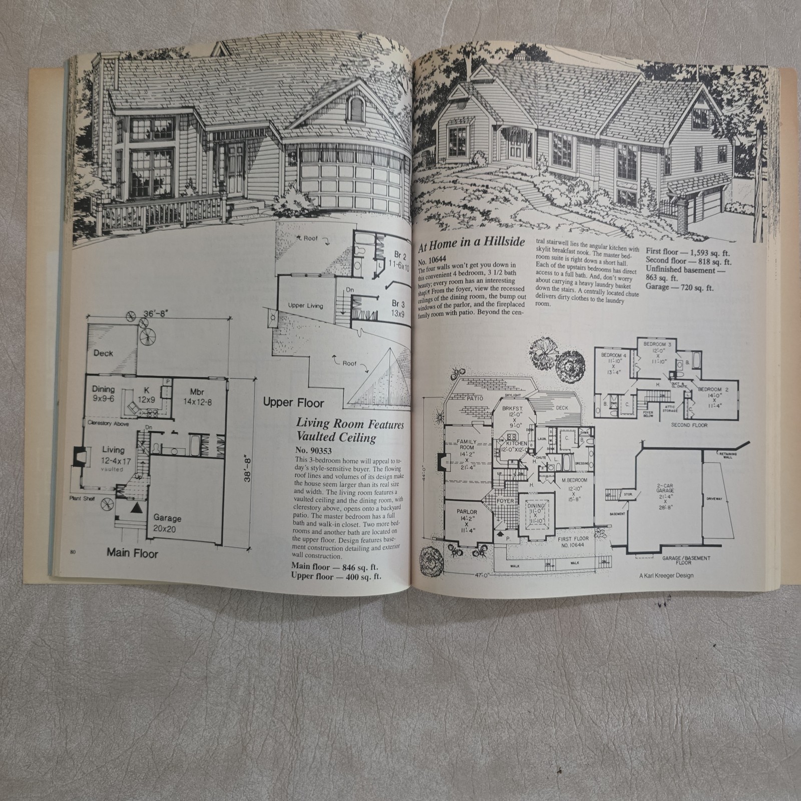 Vintage Garlinghouse Multi-Level Home Plans Catalog Split Bi-Level House Book