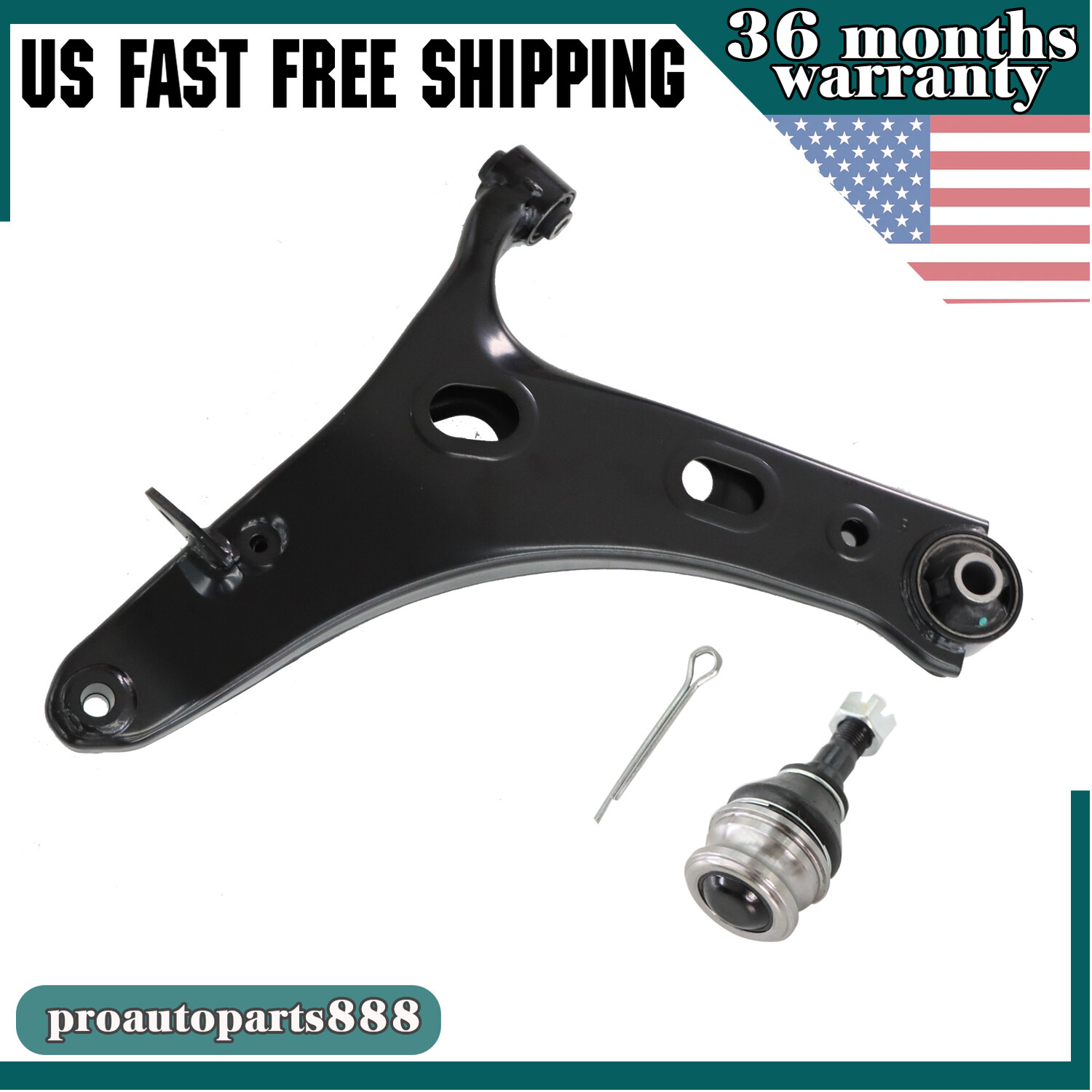 Front Left Lower Control Arm W/Ball Joint For 2014 2015 - 2018 Subaru Forester