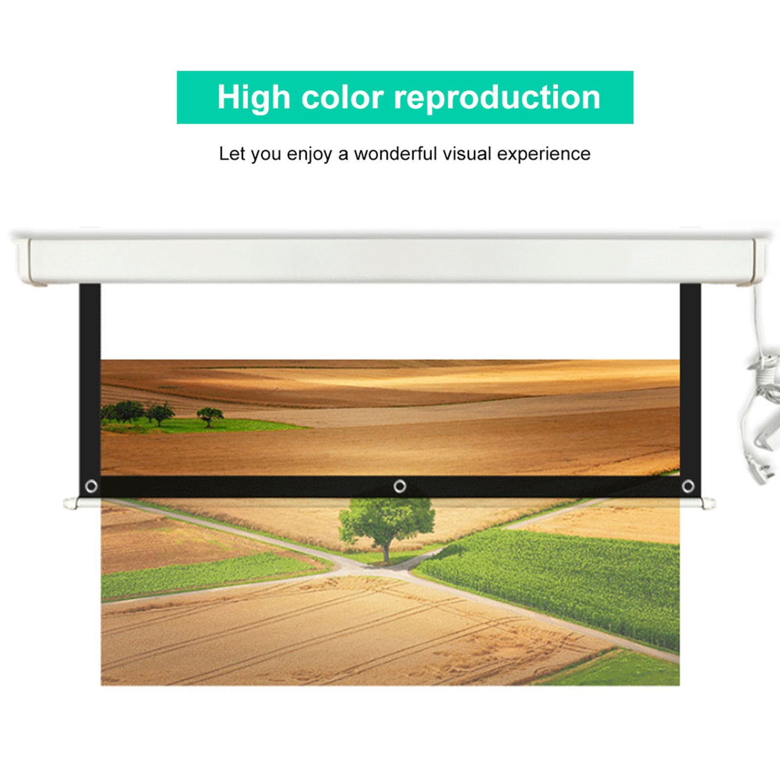 100 HD Projector Screen Ultra-clear Visual Experience For Home Theater
