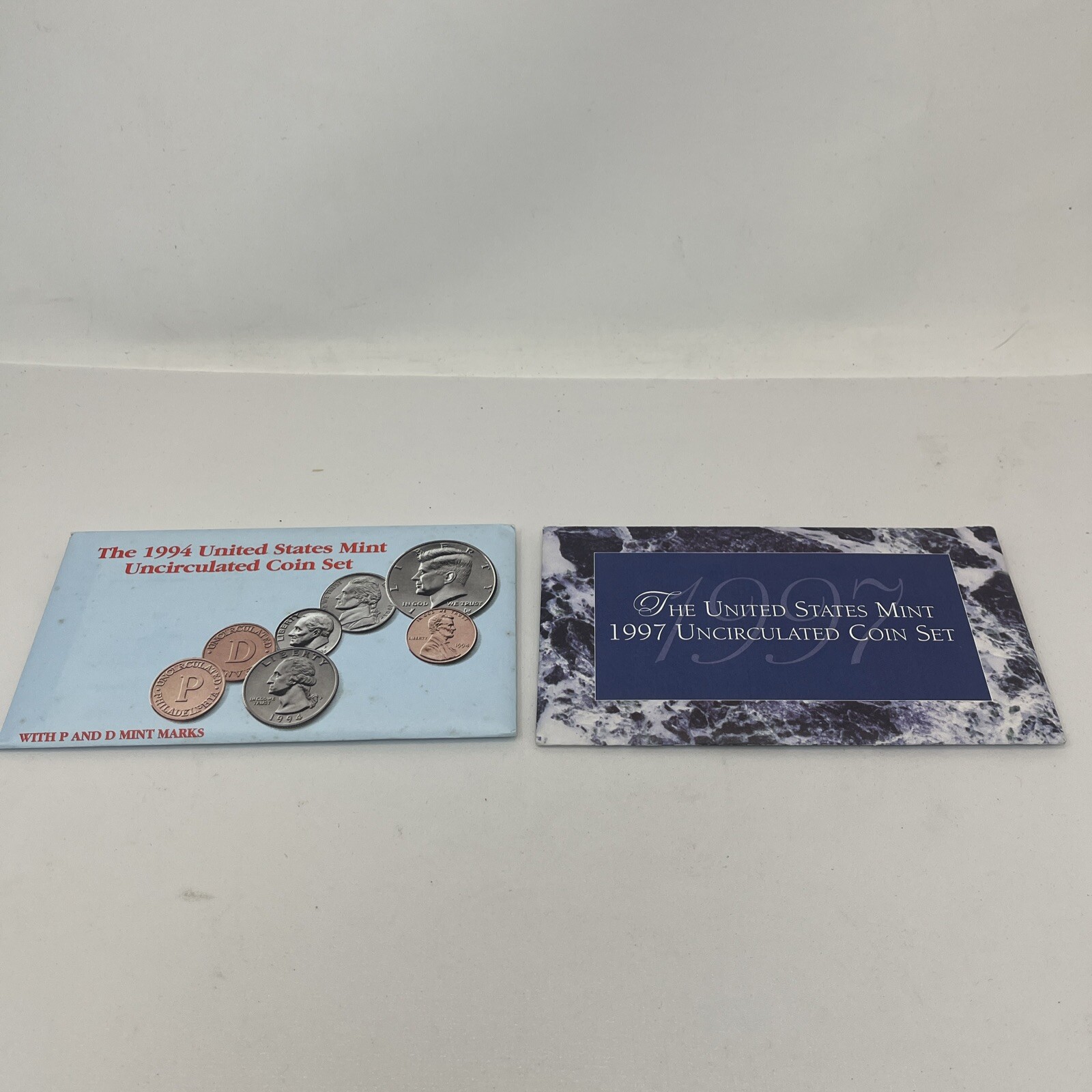 1994 and 1997 United States Mint Uncirculated Coin Set with P & D Mint Marks