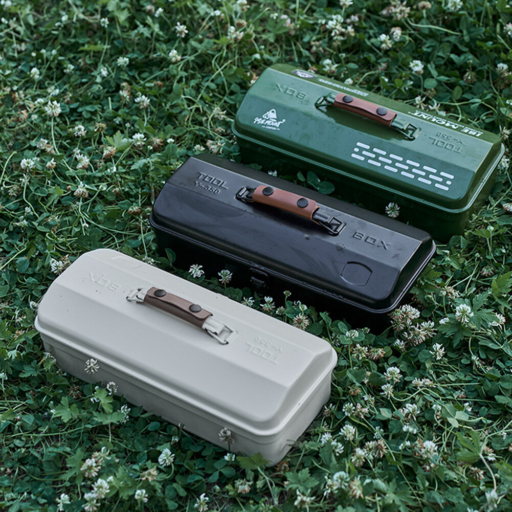 Tools Storage Box Portable Camping Picnic Hand Box Metal Tools A6G2
