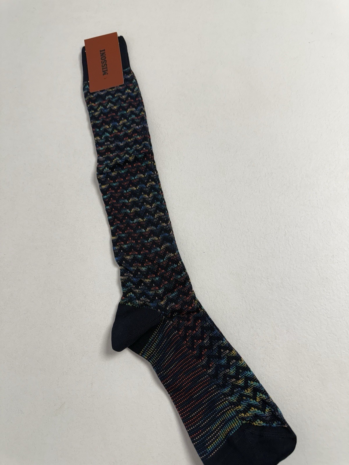 MISSONI Long Patterned  Socks Size Medium GENUINE #S5
