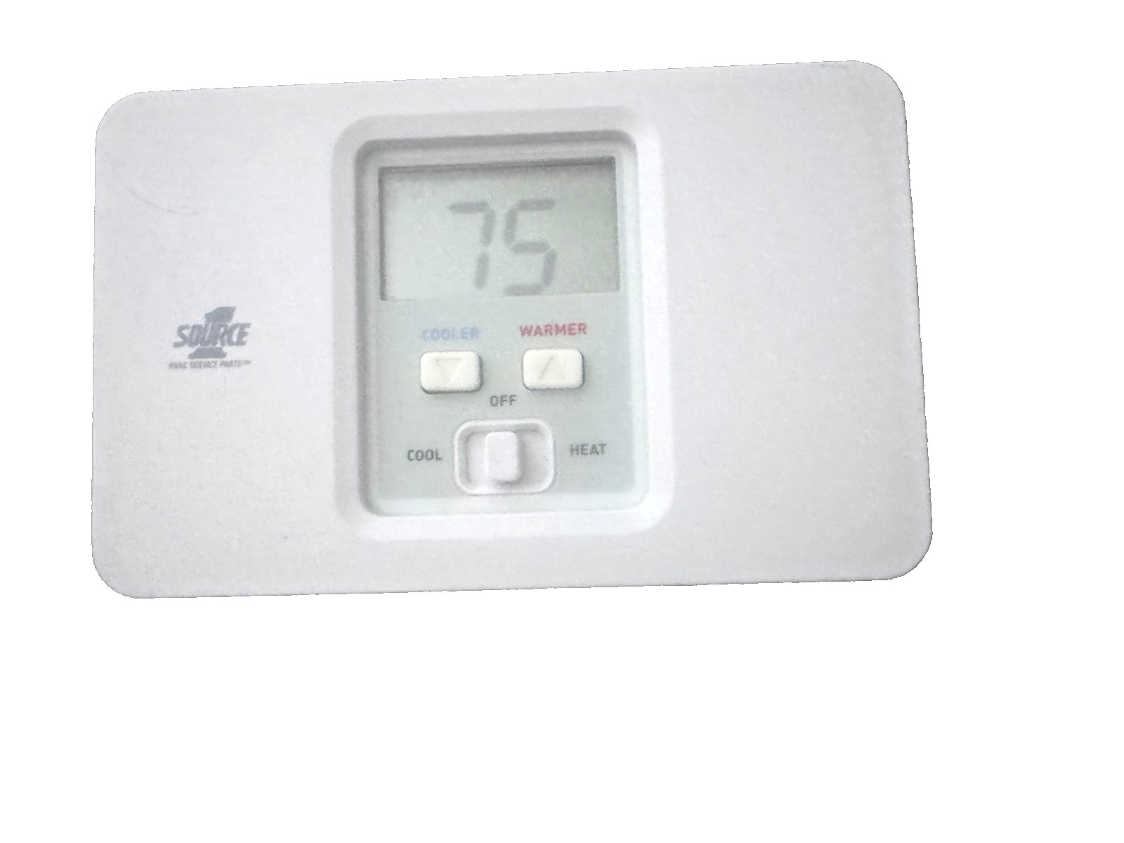 Source 1 Programmable Thermostat Model # S1 THEC11P5S - Used and Working