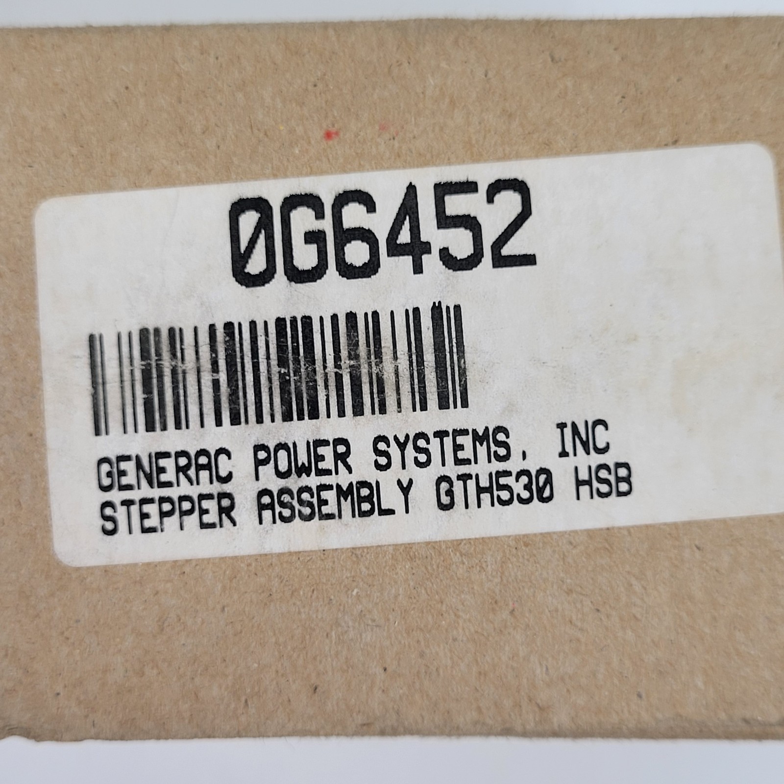Generac 0G6452 Stepper Assembly, 2.25W, GTH530 - NEW