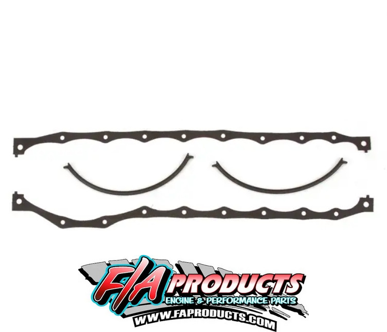 Fel-Pro 1811 Oil Pan Gasket Multi-Piece with Drain Plug Seal,351C, 351M, 400M