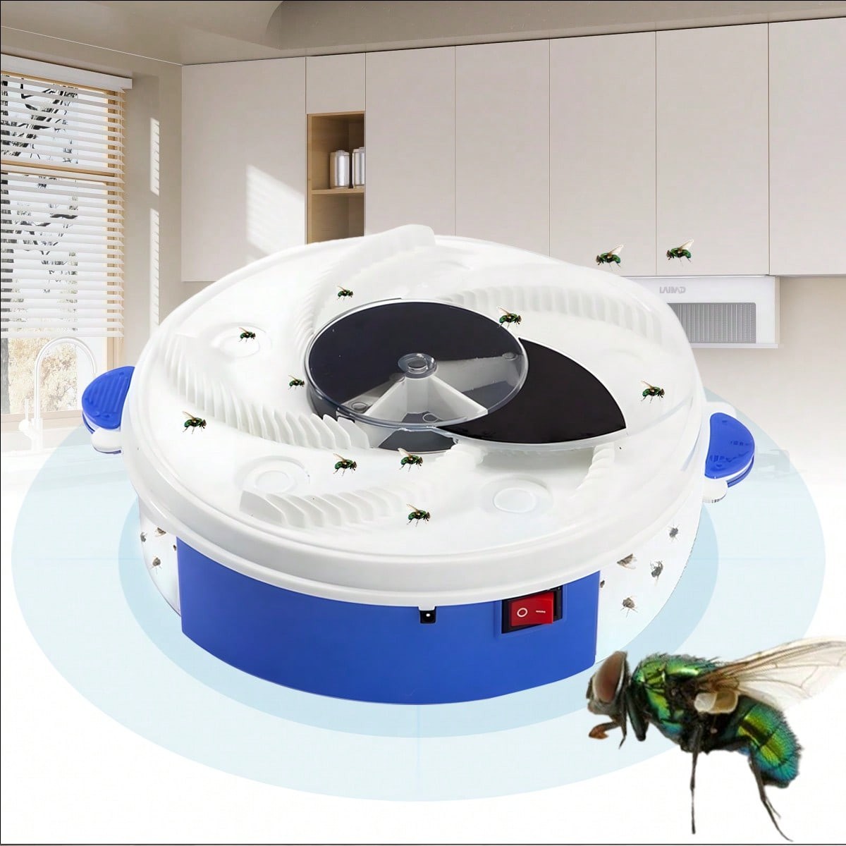 Electric FlyTrap Pest Device Gnat Flying Insect Trap Automatic FlyTrap Pest US