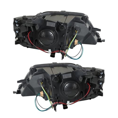 Driver Side and Passenger Side Headlights Assembly Halogen Replacement for