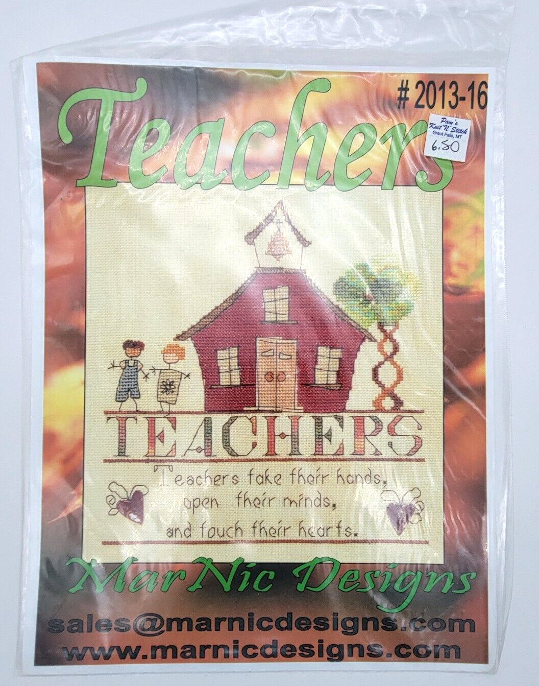 Mar Nic Designs Teachers Cross Stitch Pattern