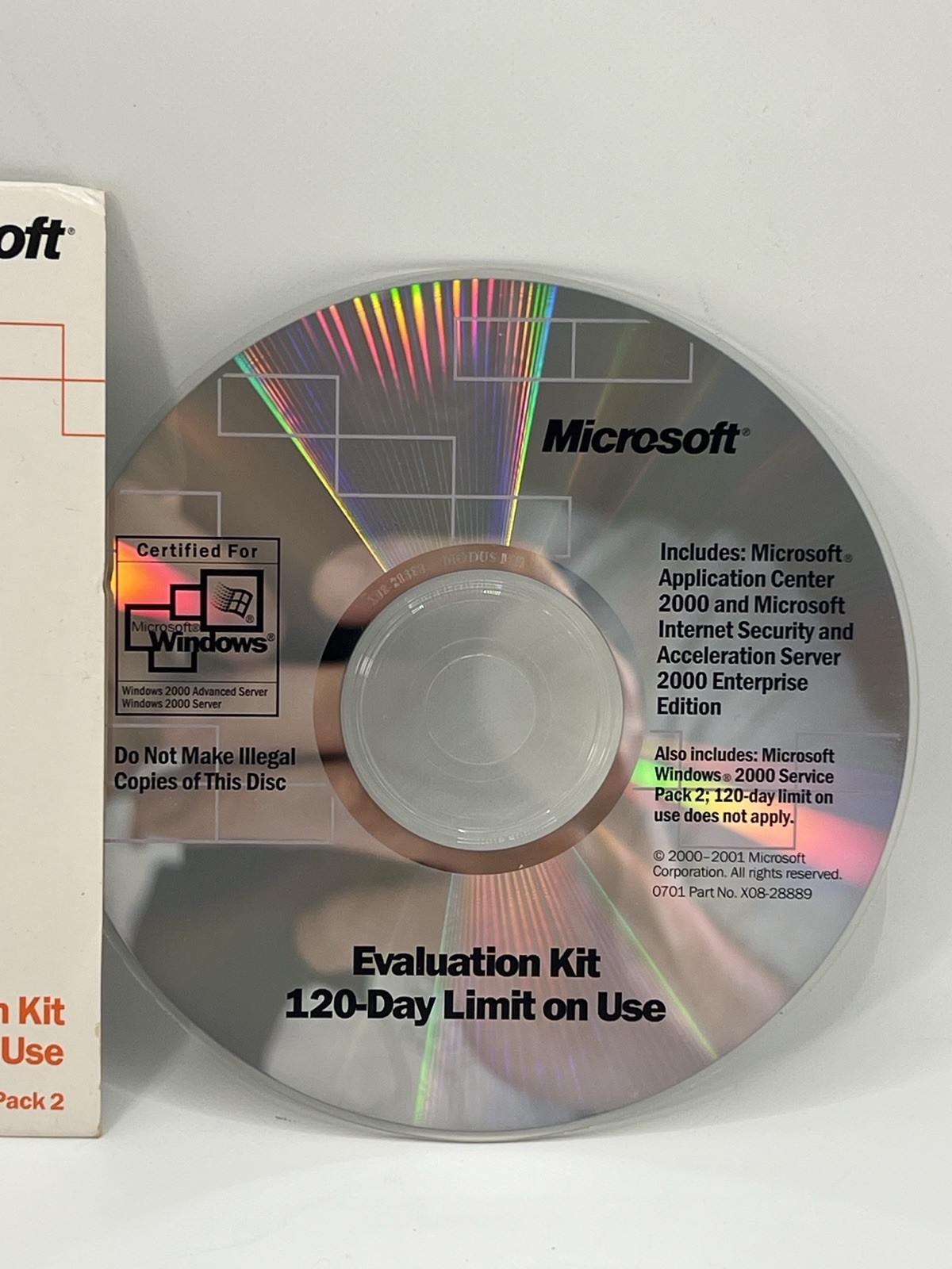 Microsoft Application Center 2000 ISA Server Enterprise Eval Kit CD