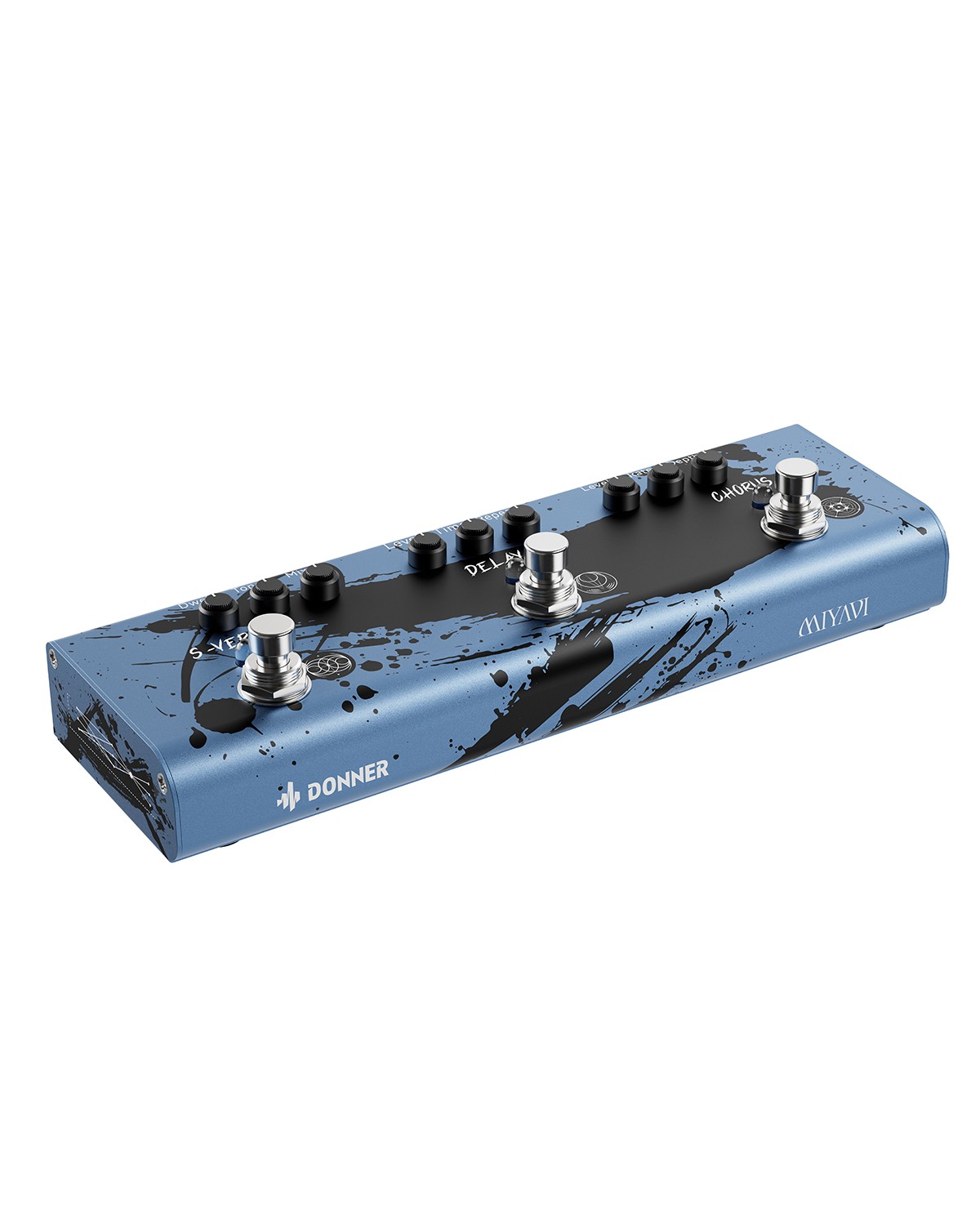 Donner MIYAVI Triple Pedal Dimension Weaver 3-in-1 Chorus Delay Reverb Effect