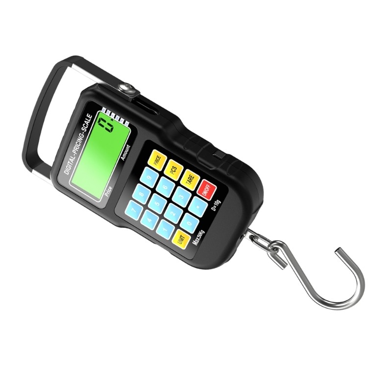 Digital Scale LCD Backlit Screen Electronic Fishing Scale 110lb Hanging Scale